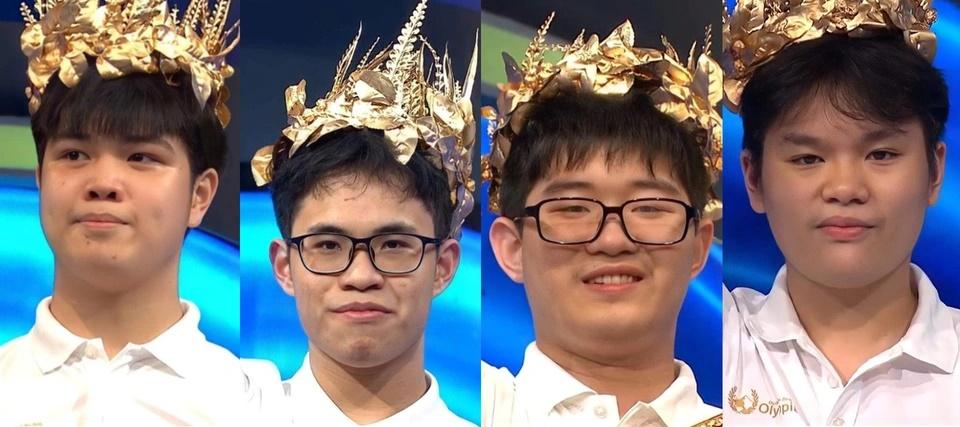 Thành tích học tập của 4 ứng viên vô địch Olympia 2022-1