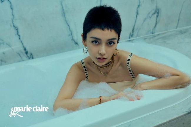 Hai lần để tóc ngắn của Angelababy-2