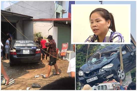 Nữ học viên nói gì khi xe tập lái 'bay' vào nhà dân ở Bắc Giang?