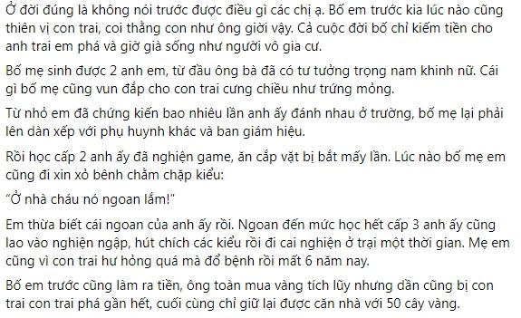 Bố bị đãng trí, con trai lừa lấy hết 50 cây vàng rồi đẩy ông ra đường-1