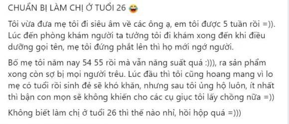 Con gái 26 tuổi bật ngửa khi nghe tin mẹ U60 có bầu-2