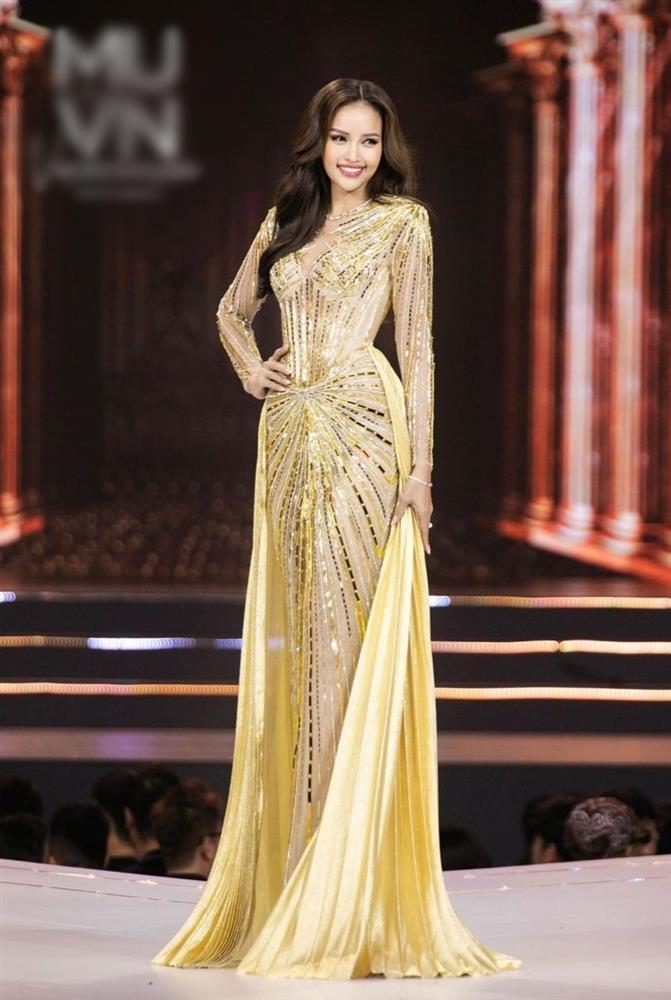Ngọc Châu gây hãi khi mặc lại đầm bán kết Miss Universe Vietnam-1