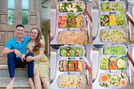 Những hộp cơm trưa đẹp mắt, ngon miệng nấu cho anh xã 'đi cày'