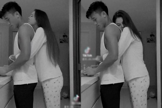 Vợ Tây làm nũng Bùi Tiến Dũng những tháng cuối thai kì