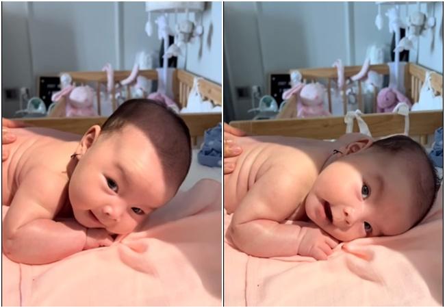 Phạm Quỳnh Anh đăng clip cận mặt con gái, biểu cảm cực yêu-2