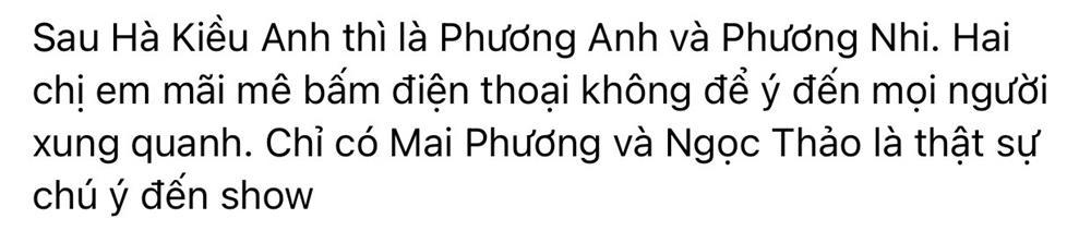 Á hậu Phương Nhi bị soi mải bấm điện thoại ở Bán kết Miss Grand-7