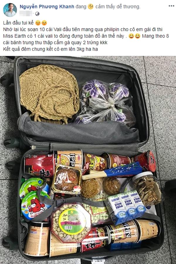 Á hậu Bảo Ngọc nổi mụn, khoe vali toàn đồ ăn tại Miss Intercontinental-5