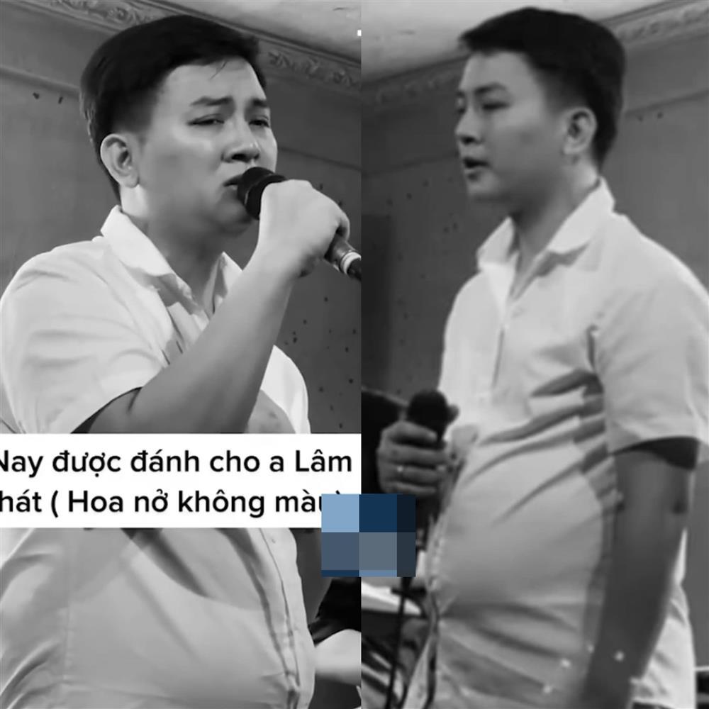 Giật mình clip Hoài Lâm hát không còn hay, bụng to như bà bầu-3