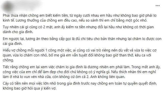 Chồng mừng em gái cả cây vàng, vợ thắc mắc thì bị mắng ăn bám-1