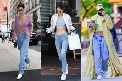 3 siêu mẫu đình đám Hollywood mặc quần jeans cạp trễ chất chơi