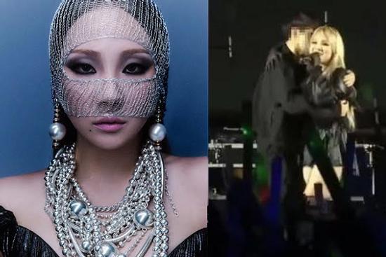 CL (2NE1) xử lý 'đỉnh chóp' khi fan cuồng nhảy lên sân khấu ôm hôn