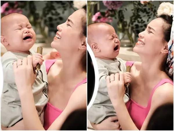 Hà Hồ suýt gặp nạn vì con trai Leon quấy phá buổi chụp hình-9