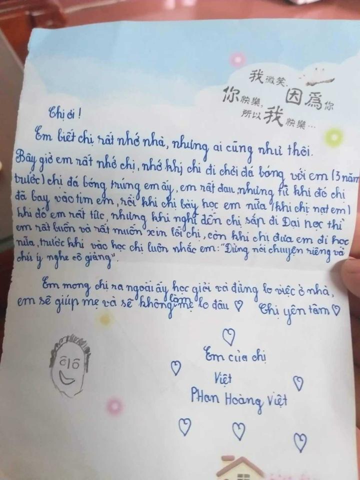 Tan chảy tâm thư em trai gửi chị ra Hà Nội học: Đừng lo việc ở nhà-1
