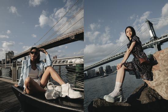 Thảo Nhi Lê diện đồ Charles & Keith, đọ sắc Linh Ka tại New York