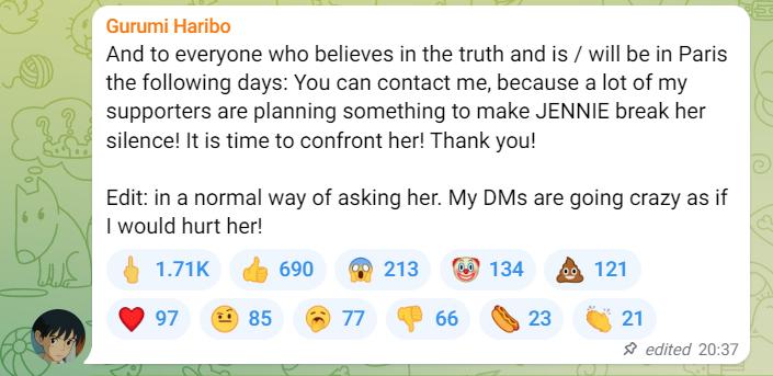 Hacker dọa sẽ ép Jennie nói về tin đồn hẹn hò-3