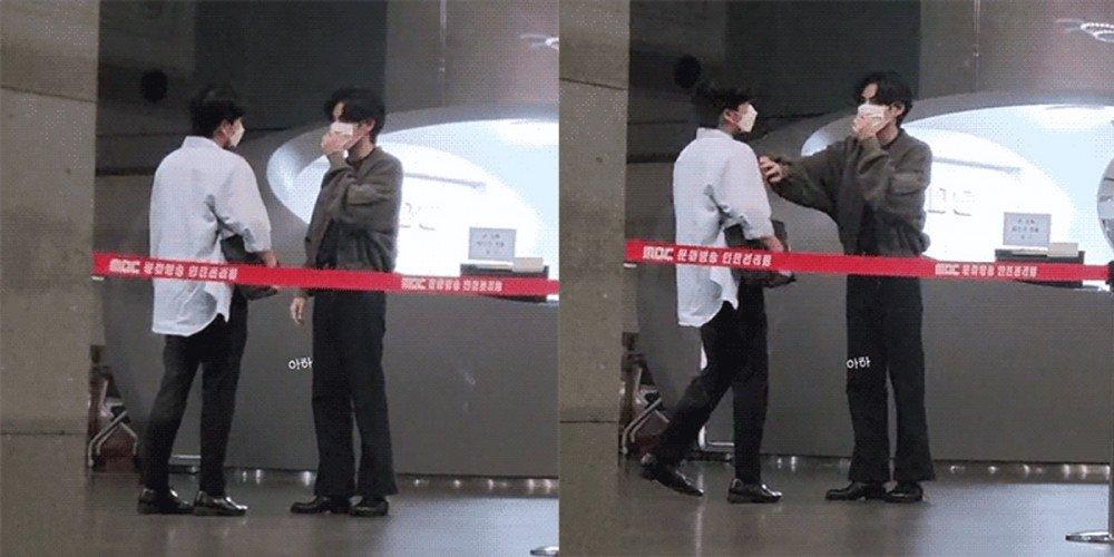 V (BTS) gây tranh cãi với khoảnh khắc mâu thuẫn với trợ lý riêng-1