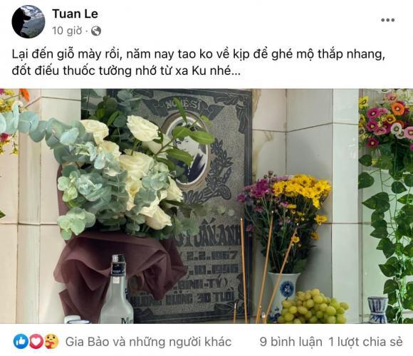 Quyền Linh bùi ngùi bày mâm giỗ trước mộ Lê Công Tuấn Anh-4