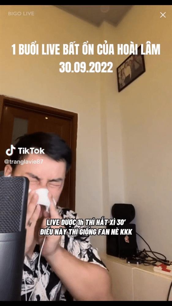 Hoài Lâm hát hò nhưng liên tục hắt xì hậu tăng cân chóng mặt-1