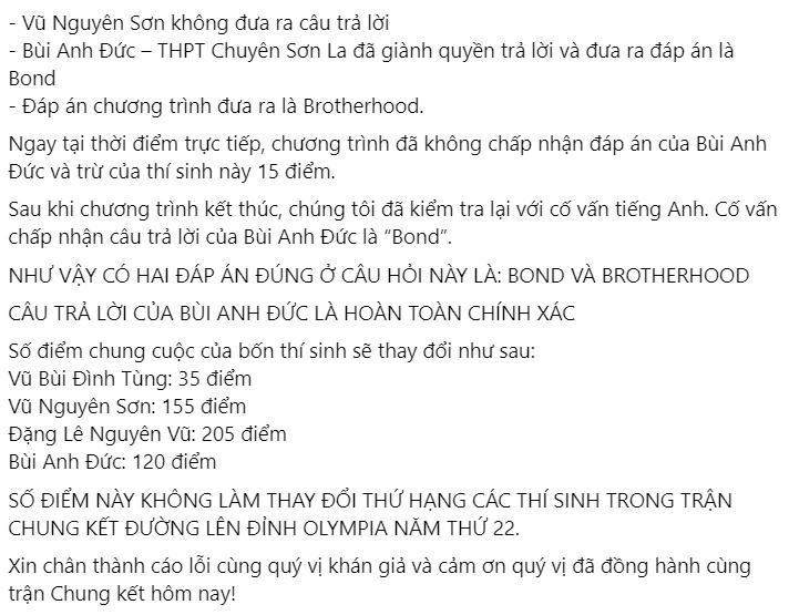 Chung kết Đường Lên Đỉnh Olympia mắc sạn to đùng-3