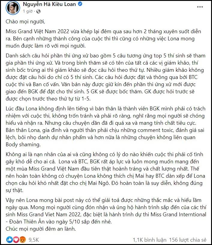 Hỏi Mai Ngô quá khó, Kiều Loan nói gì trước chỉ trích?-3