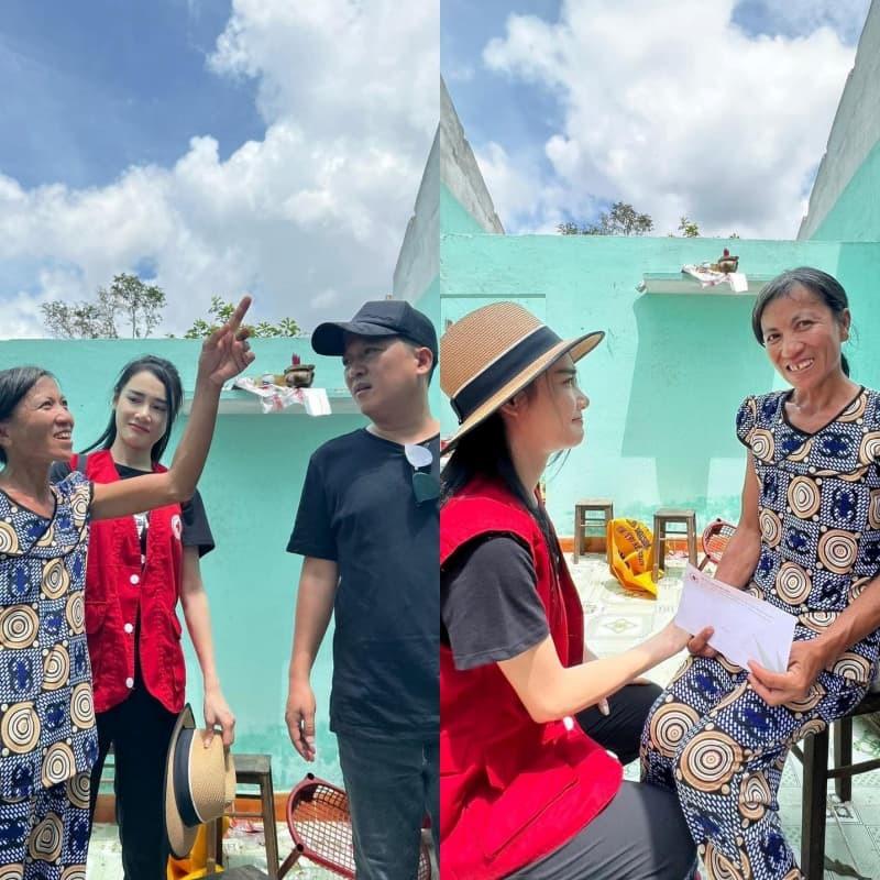 Sao Việt từ thiện bão Noru: Thủy Tiên đi dép con gái, Nhã Phương giản dị-5