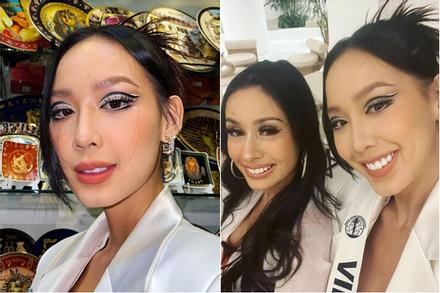 Bảo Ngọc gây tranh cãi vì tự makeup 'ô dề' ở Miss Intercontinental