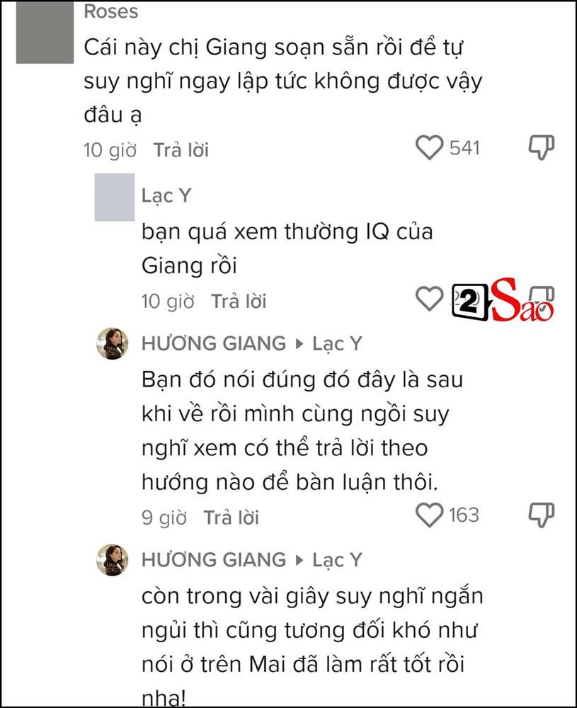 Hương Giang trả lời câu hỏi Mai Ngô cực hay vẫn bị vặn-3