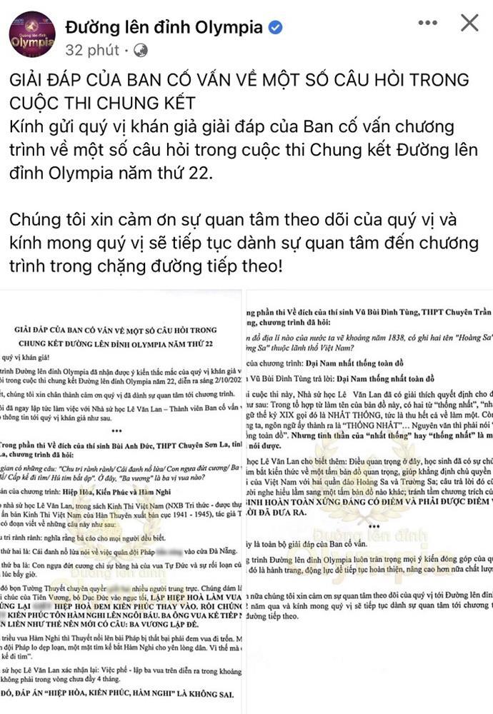Hậu chung kết, BTC Olympia tiếp tục phải đi nhặt sạn-2