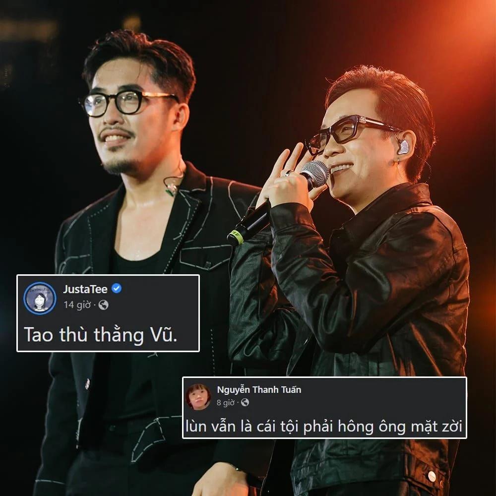 JustaTee đi giày độn vẫn bé tí khi đứng cạnh Tóc Tiên, Đen Vâu-1