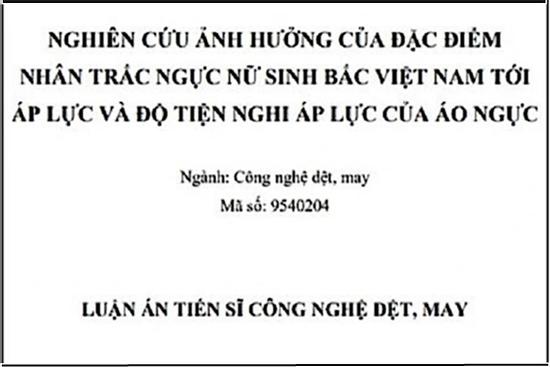 Xôn xao luận án tiến sĩ nghiên cứu áo ngực, Đại học Bách Khoa nói gì?