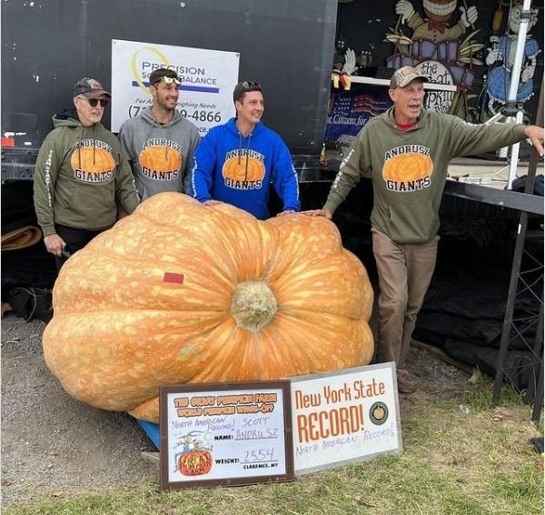 Người làm vườn ở Mỹ trồng quả bí ngô nặng 1.158 kg lập kỷ lục-1