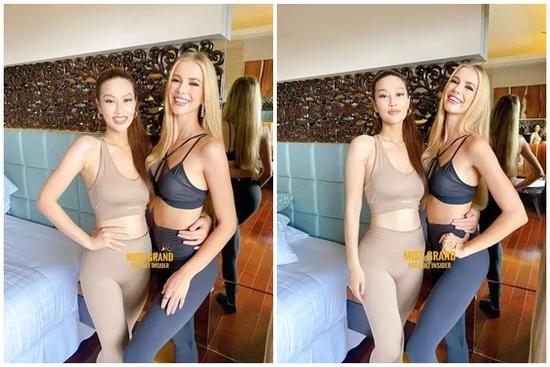 Hoa hậu Thiên Ân đọ sắc đối thủ 'một chín một mười' ở Miss Grand