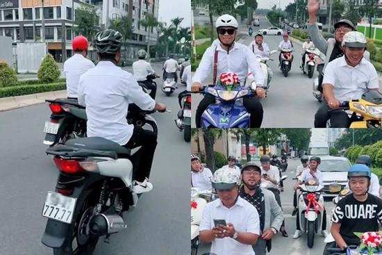 Dàn xe rước dâu toàn biển số đẹp tại TP.HCM