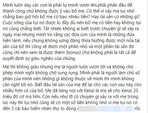 Vợ cũ Bằng Kiều nói gì khi được khuyên giành tài sản cho con?-2