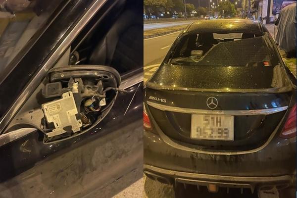 Nhân viên quán ốc ở TP.HCM đập xe Mercedes của khách-1