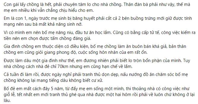 Mẹ già năn nỉ lên ở cùng vì cô đơn, con gái từ chối vì bận chăm chồng-1