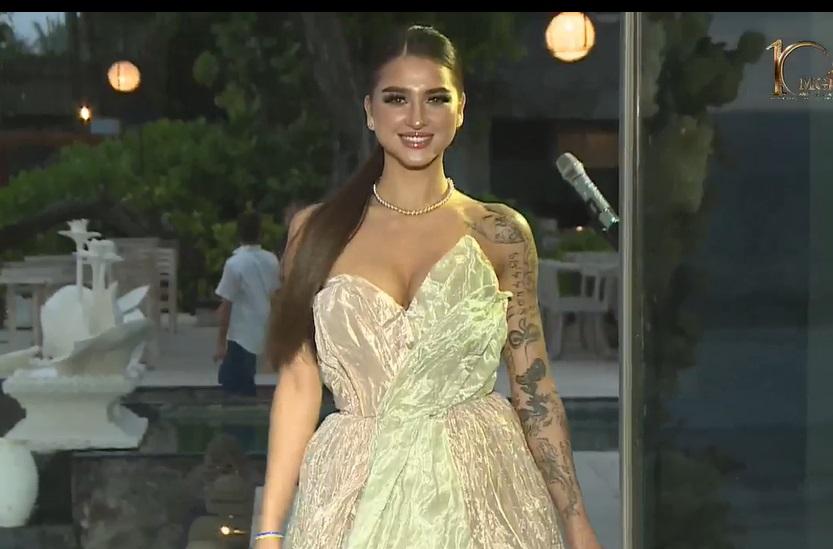 Đối thủ Miss Grand của Thiên Ân khoe cánh tay kín hình xăm-3