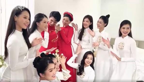 Bình An - Phương Nga thay 2 bộ áo dài trong ngày ăn hỏi-10