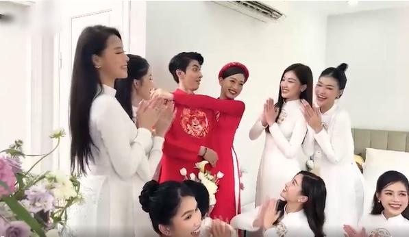 Bình An - Phương Nga thay 2 bộ áo dài trong ngày ăn hỏi-11