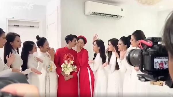 Bình An - Phương Nga thay 2 bộ áo dài trong ngày ăn hỏi-12