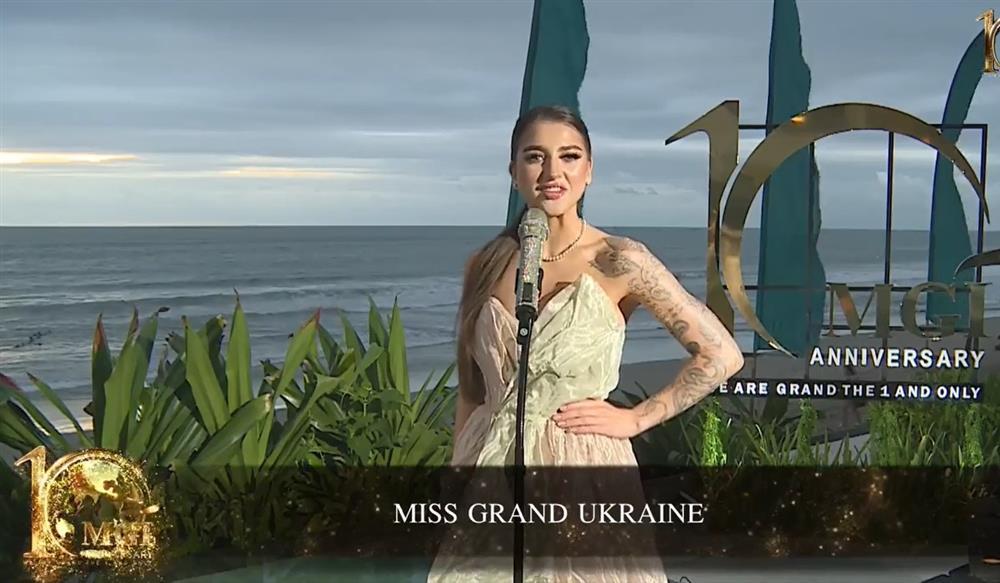 Đối thủ Miss Grand của Thiên Ân khoe cánh tay kín hình xăm-2