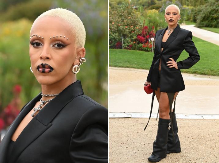 Doja Cat sơn vàng mặt-5