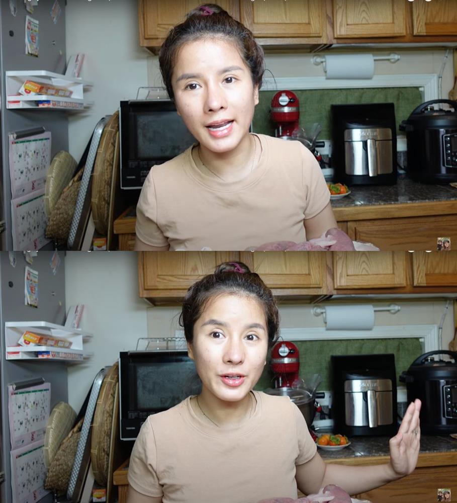 Bà Nhân Vlog lộ mặt mụn, da sạm đen khác hình sống ảo trên phây-6