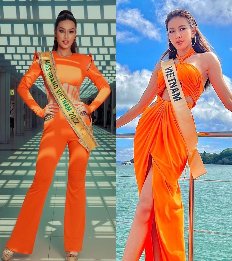 Hoa hậu Thiên Ân khéo xin vía Thùy Tiên để intop cao ở Miss Grand-4