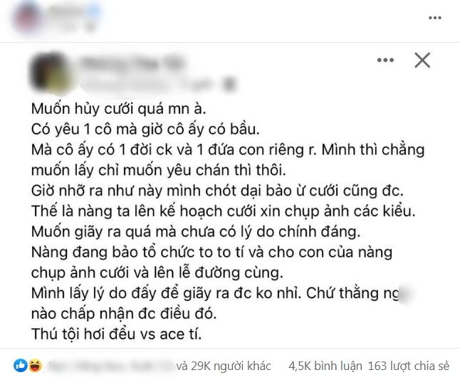 Làm mẹ đơn thân mang thai, trai tân lên mạng xin kế chuồn lẹ-1