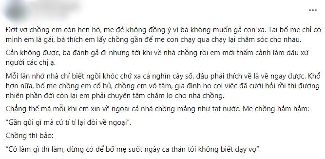 Chửa vượt mặt vẫn hầu nhà chồng, mẹ đẻ bất mãn kéo thẳng về nhà-1