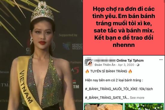 Thiên Ân bán hàng online 10k, rao khắp hội nhóm để mưu sinh