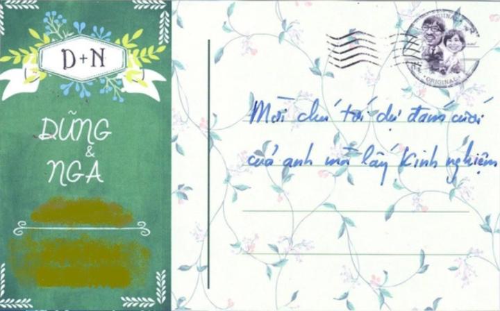 Mời cưới nhiều tâm huyết như sao Việt: Từ thư xin lỗi đến nhắn tin-4