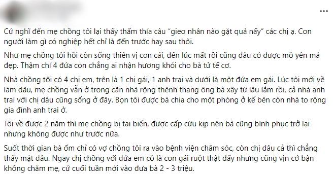 Mẹ chồng chia đất không đều, lúc mất không ai thắp nén hương-1