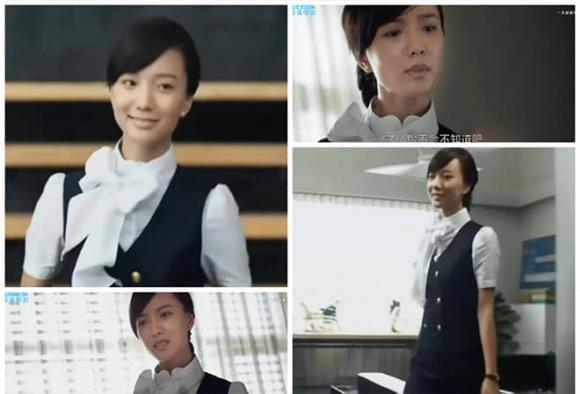 Quan Hiểu Đồng, Dương Mịch, Lưu Diệc Phi mặc đồ tiếp viên hàng không-3